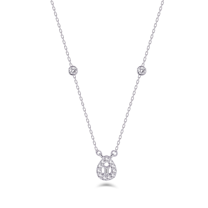 CLASSIC DROP DIAMOND NECKLACE