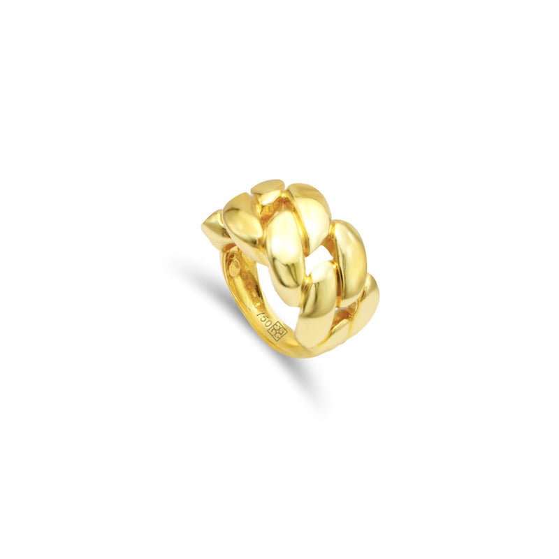 CLASSIC GOURMET LINKS GOLD RING