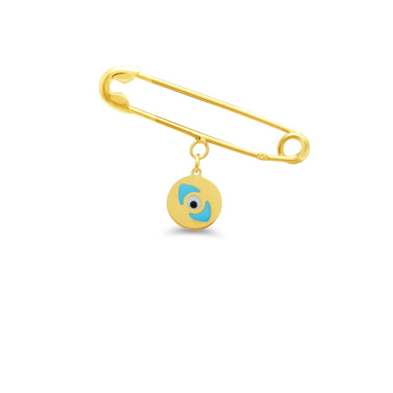 EVIL EYE GOLD PIN