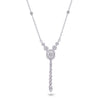 Y-SHAPED SQUARE DIAMOND NECKLACE