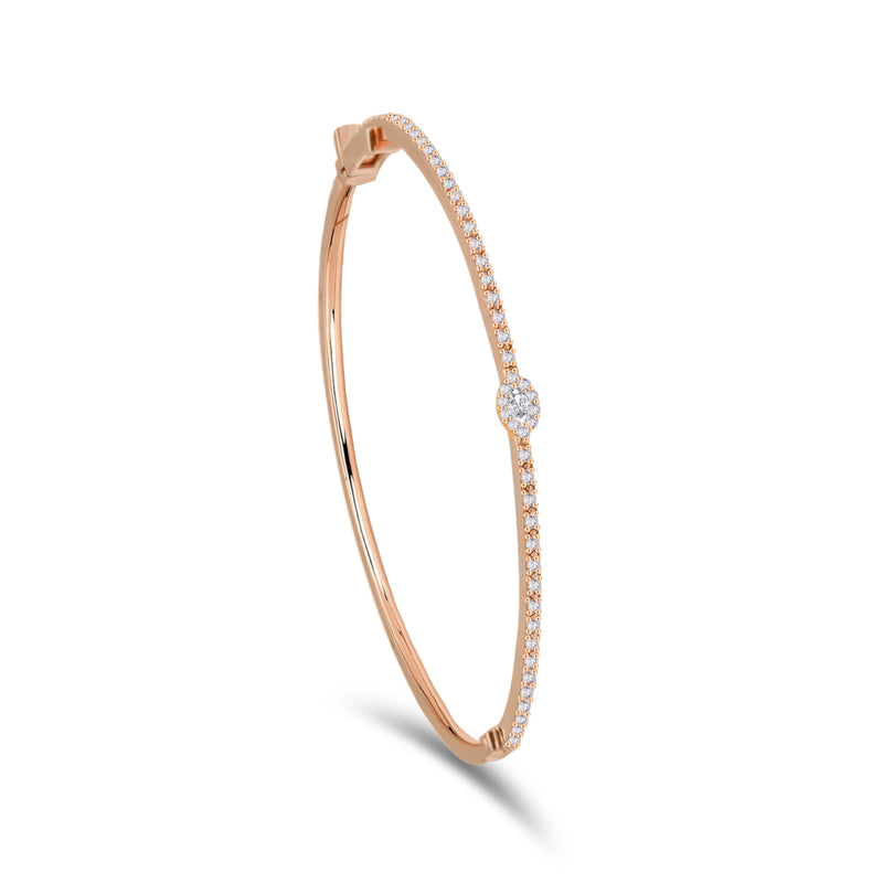 MARQUISE STONED BANGLE DIAMOND BRACELET