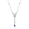 Y-SHAPED SQUARE DIAMOND NECKLACE