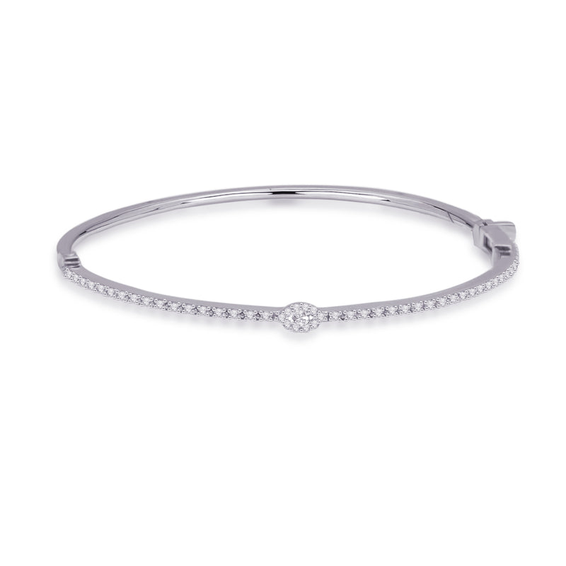 MARQUISE STONED BANGLE DIAMOND BRACELET