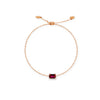 CLASSIC RECTANGLE STONE POLO CLASP GOLD BRACELET