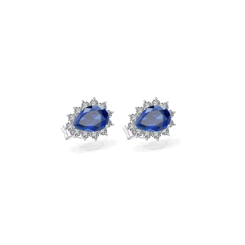 STUNNING FRAMED DROPPED STONE DIAMOND EARRING