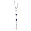 Y-SHAPE CROSS DIAMOND NECKLACE