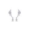 CLASSIC LINES STUD DIAMOND EARRING