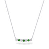 EMERALD BAR DIAMOND NECKLACE