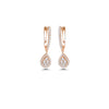 PEAR ENGLISH LOCK DIAMOND EARRING