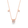 TRIO-SQUARE DIAMOND NECKLACE