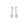 PEAR ENGLISH LOCK DIAMOND EARRING