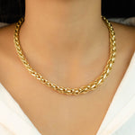 FANCY BRAIDED LINK GOLD CHAIN