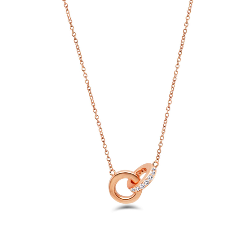 NESTED CIRCLES DIAMOND NECKLACE