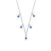 LITTLE DROPPED COLORED STONES DIAMOND NECKLACE
