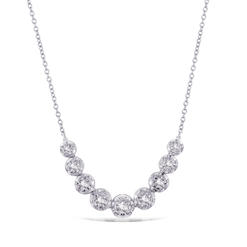 GRADIENT TENNIS DIAMOND NECKLACE