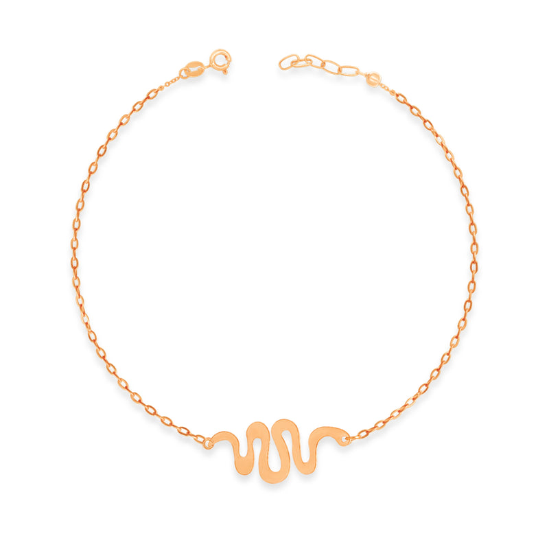 FLAT SNAKE GOLD BRACELET