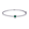STONED COLOURED BANGLE DIAMOND BRACELET