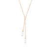 Y-SHAPE PEARL GOLD NECKLACE