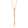 DANGLING TRIANGLES DIAMOND NECKLACE
