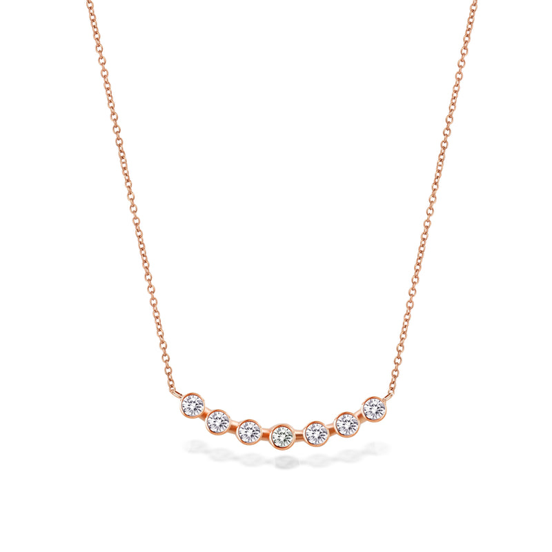 LINE OF CIRCLE DIAMOND NECKLACE