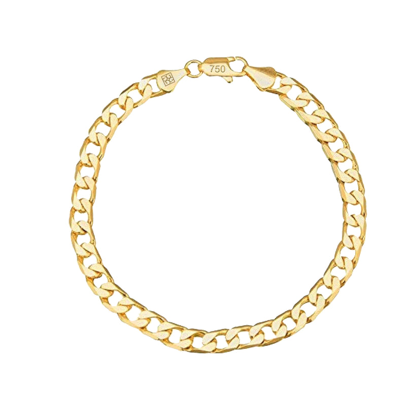 FLAT SLIM GOURMET GOLD BRACELET