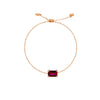 CLASSIC RECTANGLE STONE POLO CLASP GOLD BRACELET