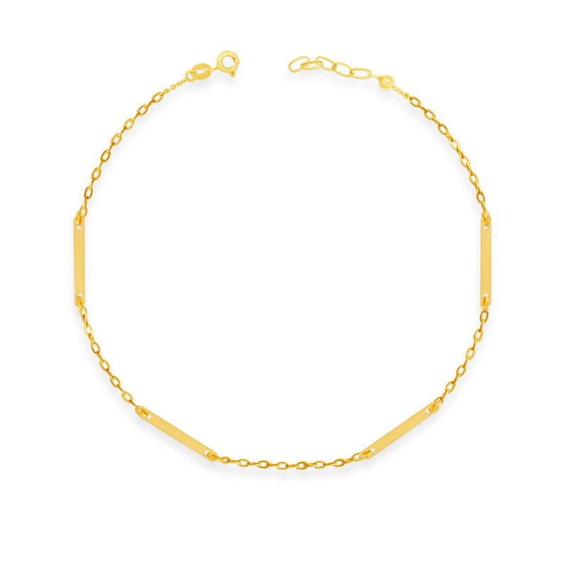 MIXED DESIGN CHAIN GOLD BRACELET