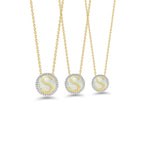 PETITE CZ LETTERS GOLD NECKLACE