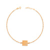 PETITE SHINNY SQUARE GOLD BRACELET