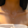 CLASSIC PEAR BAR DIAMOND NECKLACE