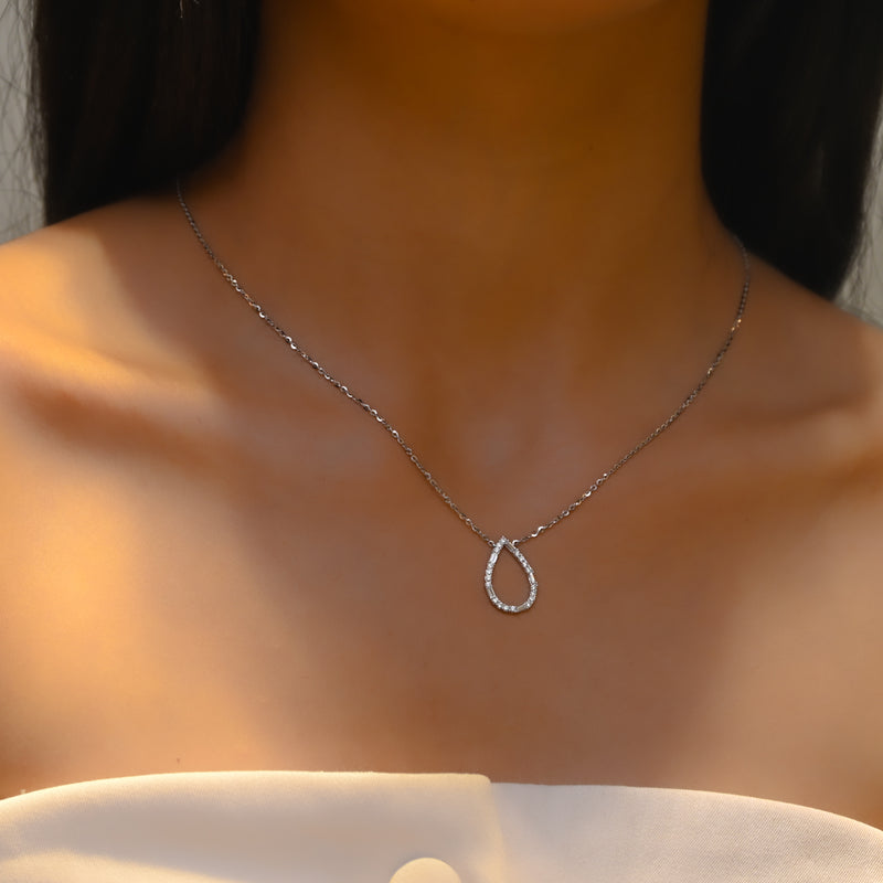 OPEN DROP DIAMOND NECKLACE