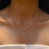 DROP BEADED DIAMOND NECKLACE
