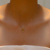 SHINNY ENGRAVED CROSS GOLD NECKLACE