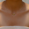 PLAIN ARC GOLD NECKLACE
