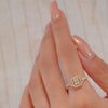 GLAMMED SQUARE DIAMOND RING