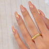 BOLD RHOMBUS BAND GOLD RING