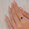 BEADED RECTANGLE STONE GOLD RING