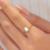 OPAL DROP-SHAPE STONE GOLD RING