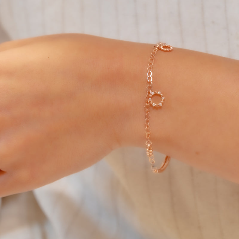 HALF AND HALF DIAMOND BRACELET