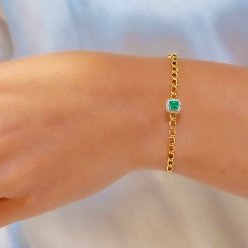 COLOURED GOURMET BANGLE DIAMOND BRACELET