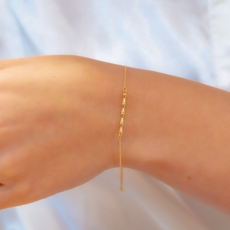 BAMBOO BAR GOLD BRACELET