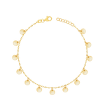 SEPARATED CIRCLES GOLD ANKLET