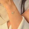 ALL CZ LETTERS GOLD BRACELET