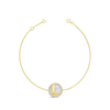 ALL CZ LETTERS GOLD BRACELET