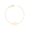 TRIPLE LITTLE HEARTS GOLD BRACELET