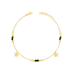 DRIFTING STAR WITH BEADS GOLD BRACELET