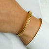 CHUNKY GOURMET CHAIN BANGLE GOLD BRACELET