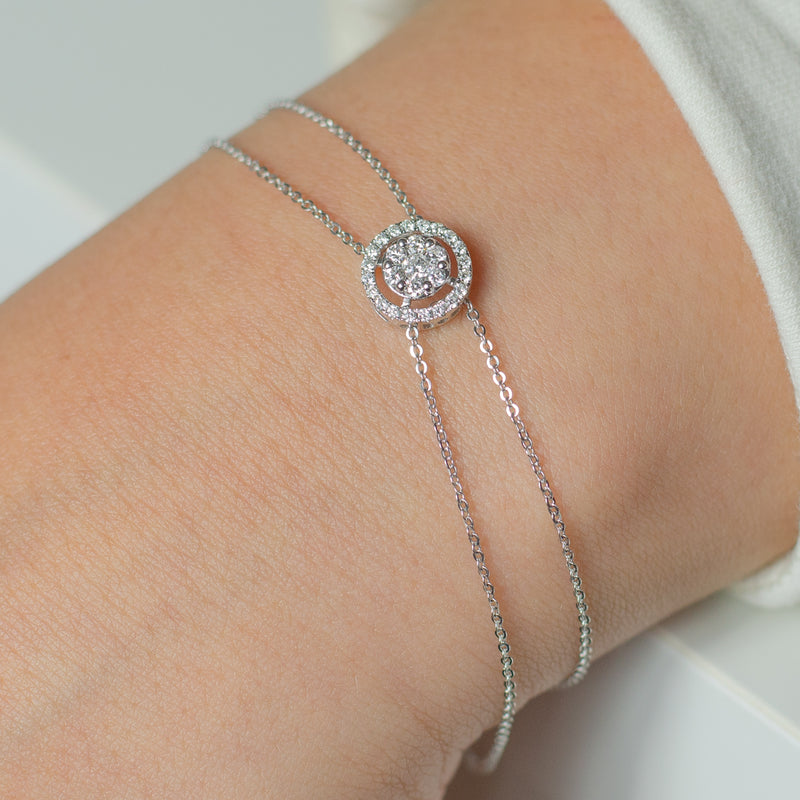 DELICATE ROUND DIAMOND BRACELET