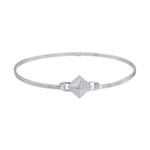 RECTANGLE PAVE BANGLE DIAMOND BRACELET