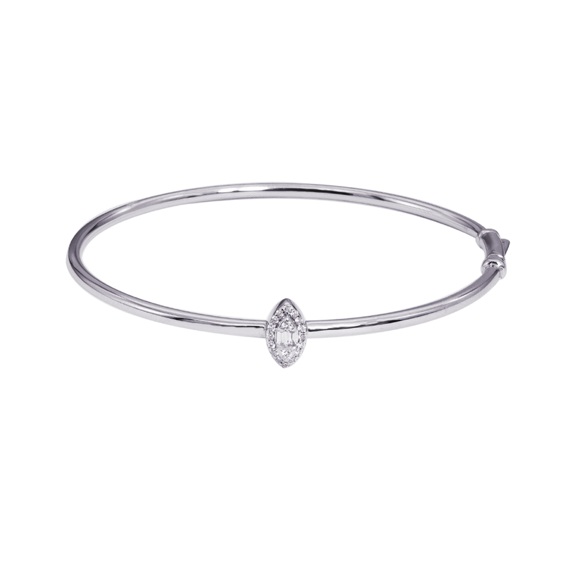 MARQUISE PAVE BANGLE DIAMOND BRACELET